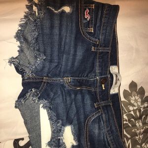 Hollister jean shorts size 1